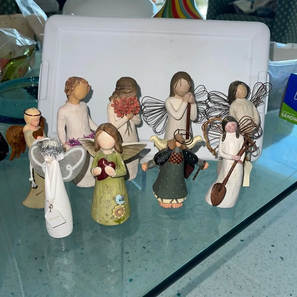 Willow Tree Vintage Folk Angel Multicolor Bundle of 9